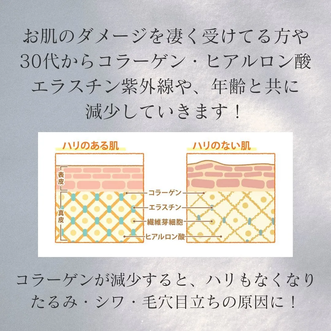 ホームケアは表皮のみのケアしかできないので、サロンでの真皮層...